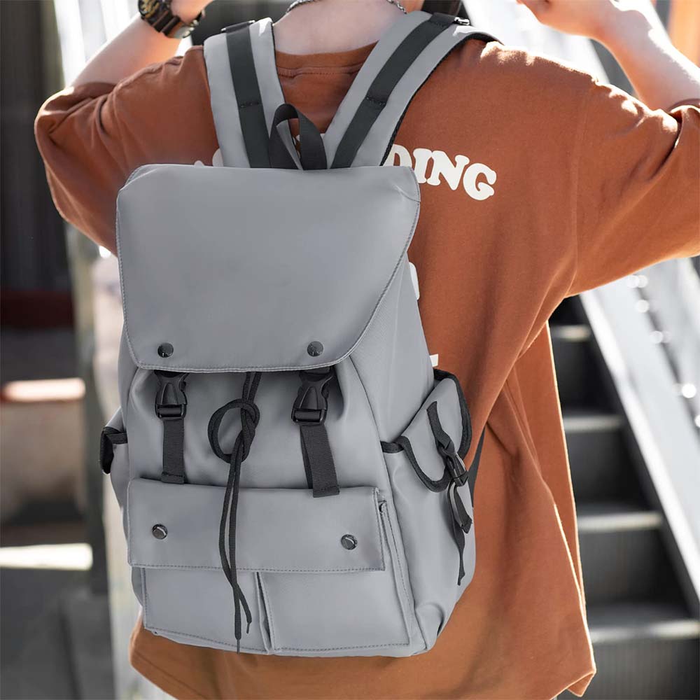 Dollcini Men's Laptop Backpack – Waterproof, Wear-Resistant, Large Capacity