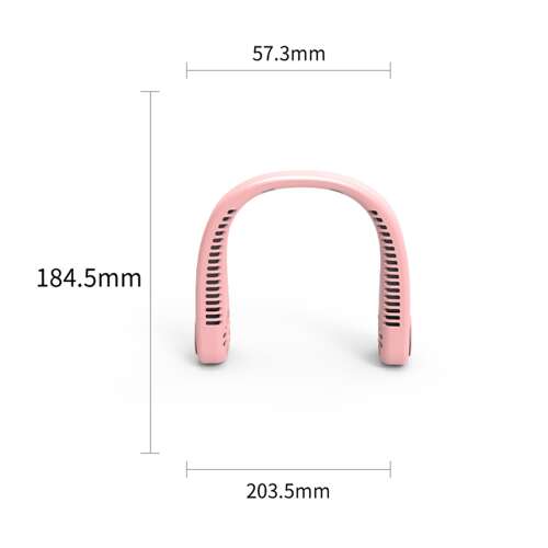 Dollcini Portable Neck Fan – Quiet and Powerful Cooling, USB