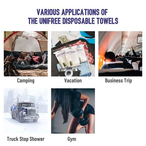 Dollcini Disposable Towel Set – 2 pcs for Beach, Travel and Cleaning