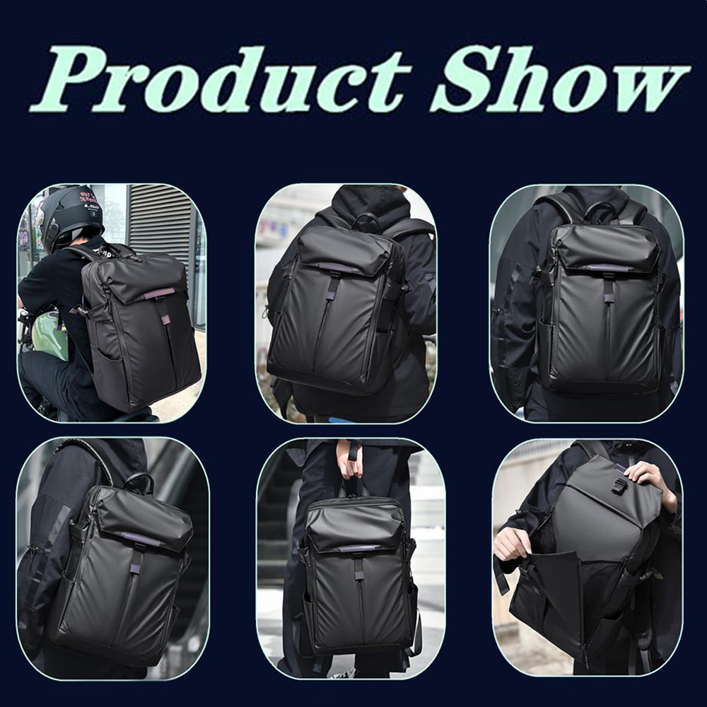 Rucsac pentru laptop Dollcini – impermeabil, cu capacitate mare, pentru laptop de 15.6”, modern și practic (unisex)