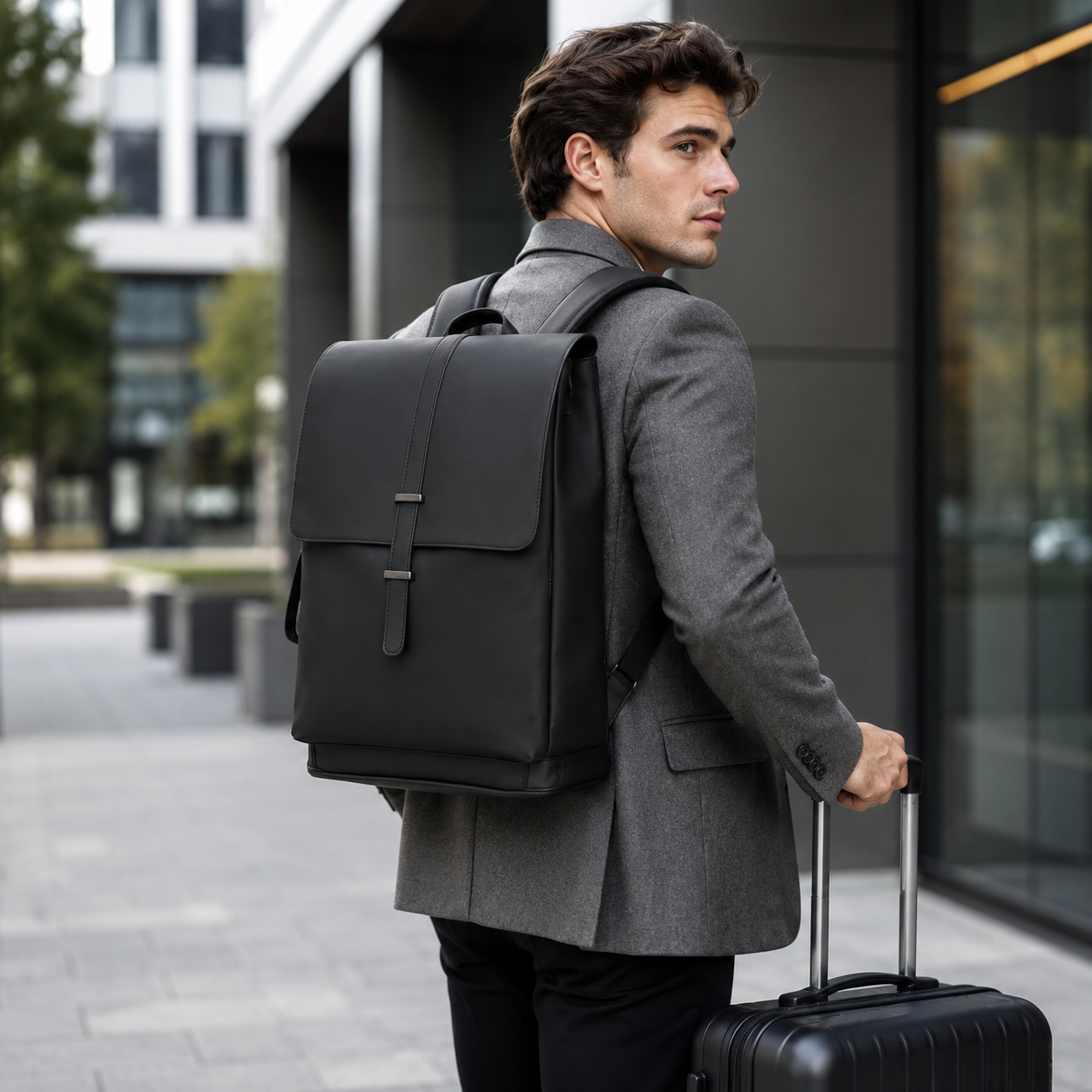 Dollcini Elegance Női Hátizsák – Prémium Vízálló PU Laptoptáska