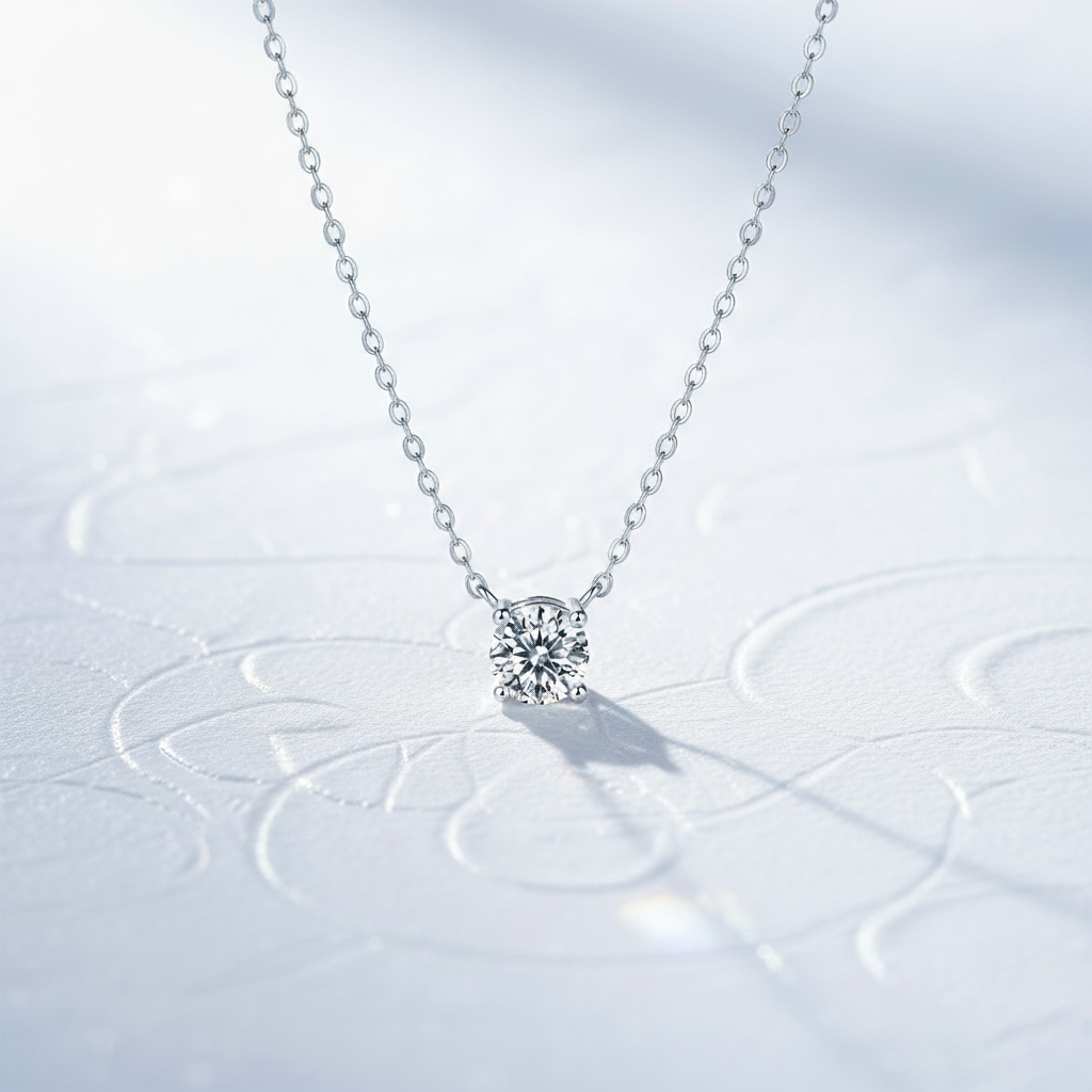 Dollcini 3 Karátos Moissanite Nyaklánc – 925 Ezüst