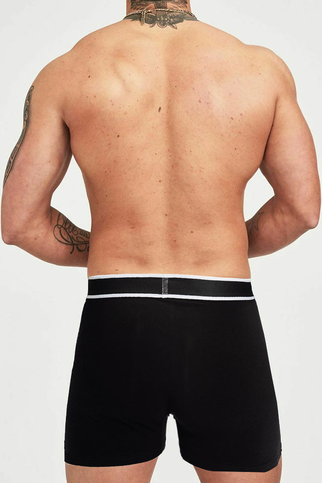 Dollcini Breathable Cotton Men's Boxer Briefs - 95% Cotton, Set of 3