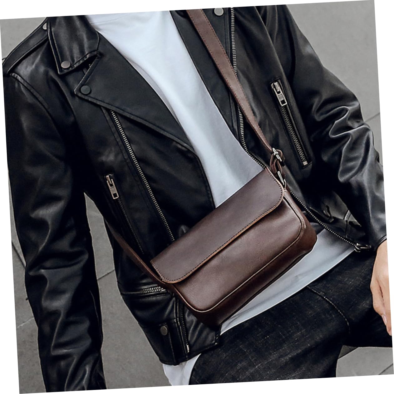Dollcini Men's Messenger Bag – Anti-Theft, Elegant Shoulder Bag