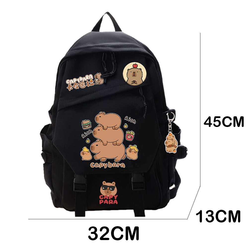 Dollcini Elegant Geantă Unisex pentru Școală – Rucsac Negru la Modă