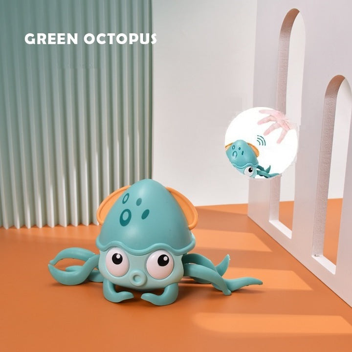 Dollcini Musical Climbing Octopus Toy – with LED Lights, USB