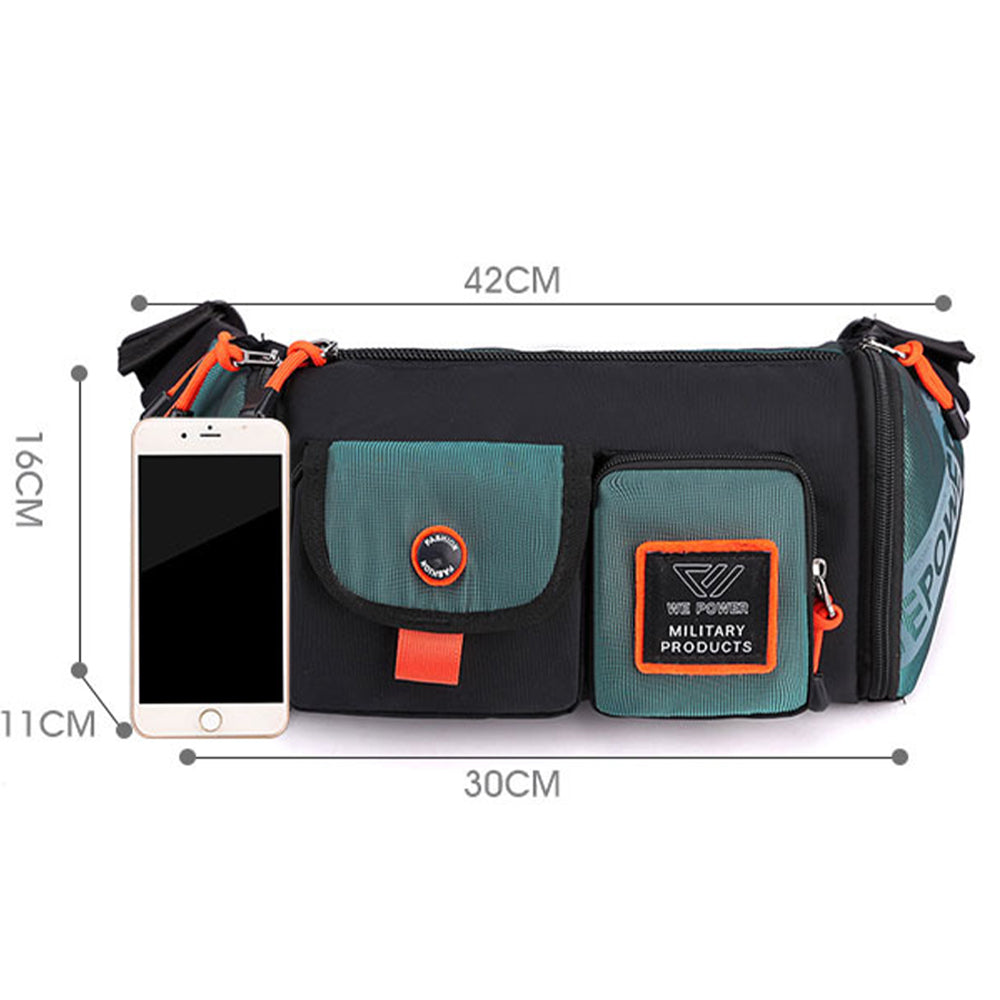 Dollcini Multifunctional Men's Chest Bag – Waterproof, Lightweight, and Durable