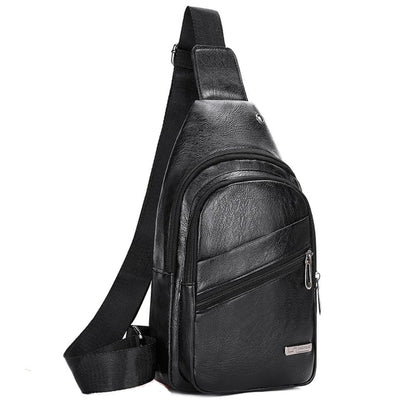 Dollcini Geantă de umăr pentru bărbați din piele ecologică – Stilată și compactă, urbană crossbody