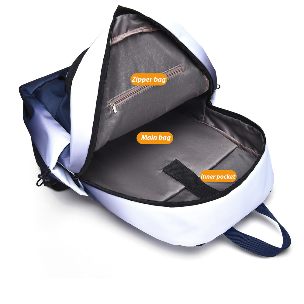 Dollcini Unisex Laptop Backpack – Gradient Pattern, Universal School Bag