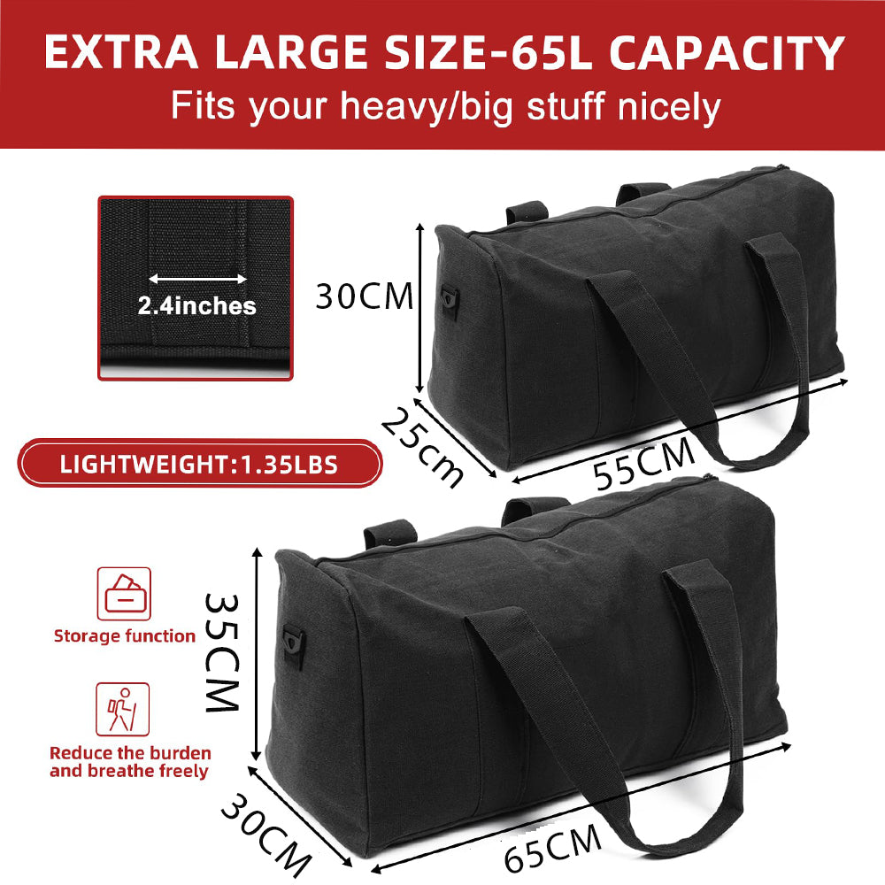 Dollcini Waterproof Sports Bag – 65/55cm, for Travel, Gym