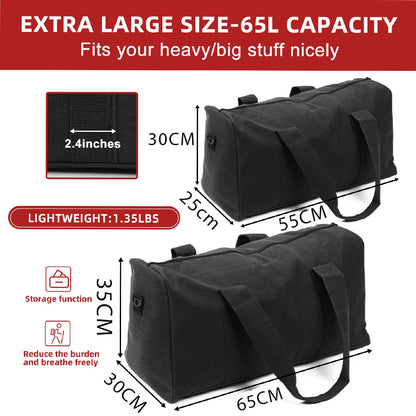 Dollcini Waterproof Sports Bag – 65/55cm, for Travel, Gym