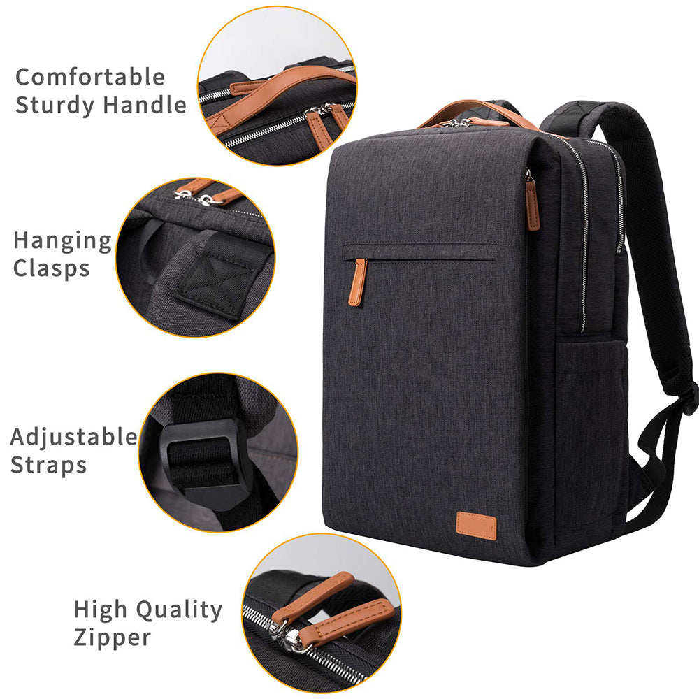 Dollcini Unisex Laptop Backpack – Ergonomic, for 15.6” Laptop, Waterproof Travel Backpack