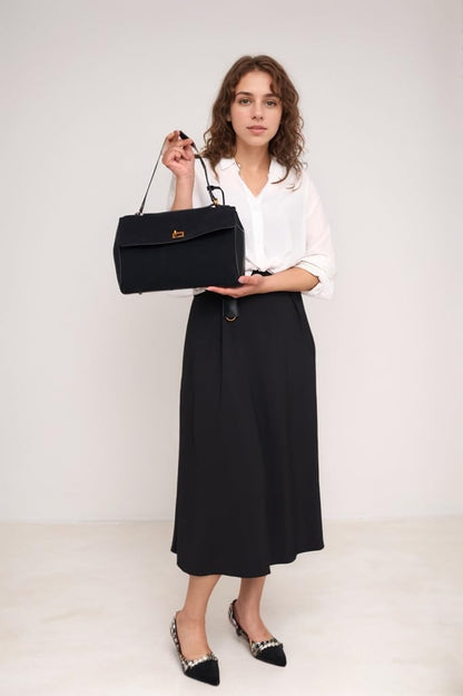 Dollcini Vintage Women's Shoulder Bag – Premium Faux Leather Bag