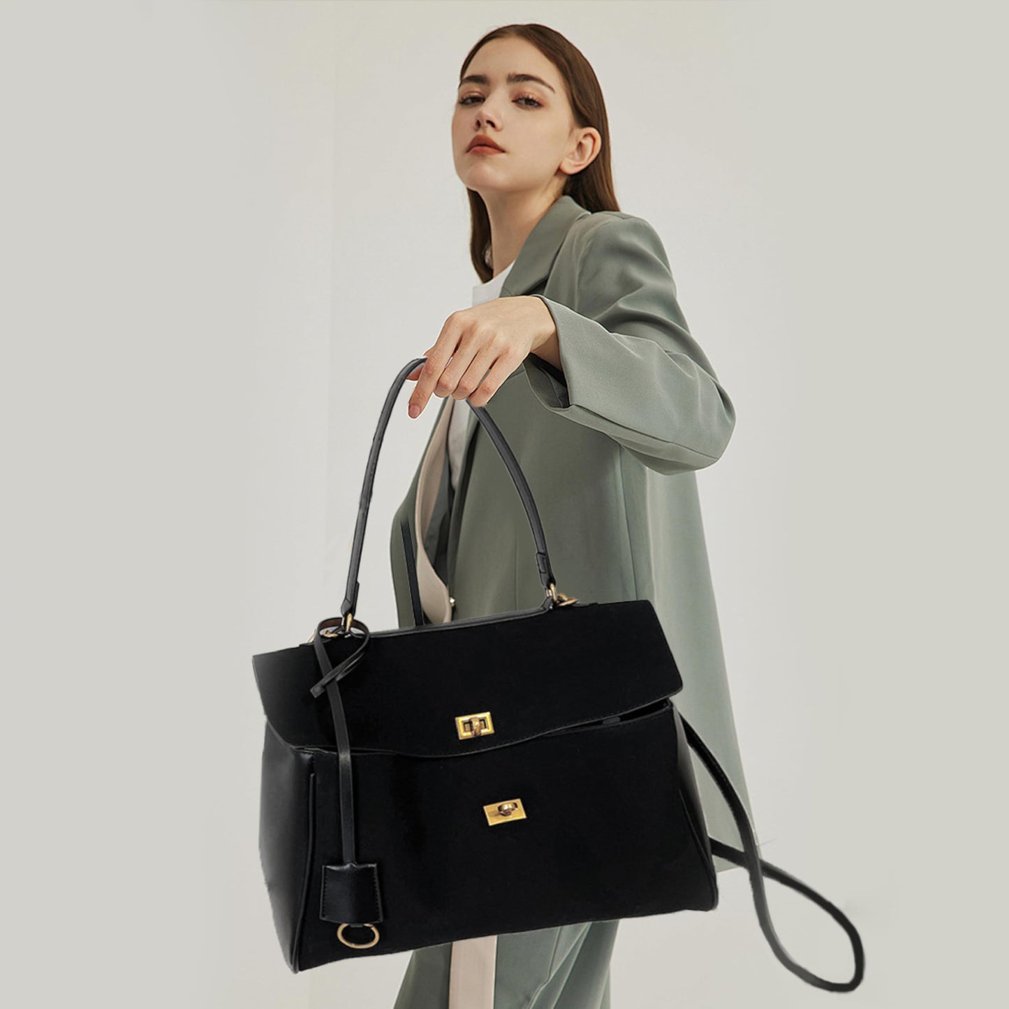 Dollcini Vintage Women's Shoulder Bag – Premium Faux Leather Bag