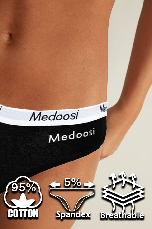 Dollcini, Tanga pentru femei, 95% bumbac + spandex - Multicolor, pachet de 6 bucăți
