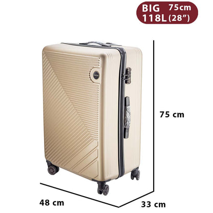 Dollcini ABS Hard-Shell Suitcase – Available in Multiple Sizes and Colors