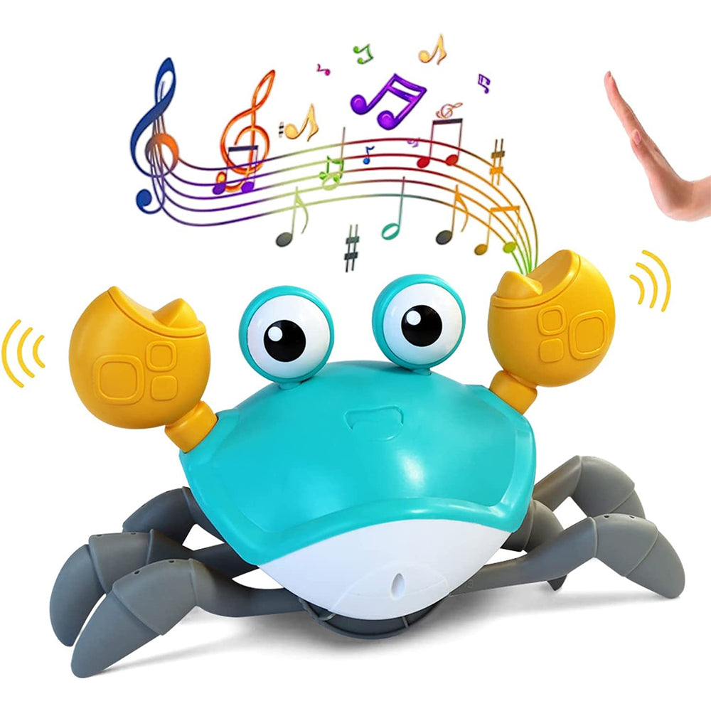 Dollcini Interactive Crab Baby Toy – Musical, LED Light Skill Developer