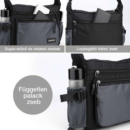 Dollcini, geantă sling pentru bărbați, anti-furt, impermeabilă, cu un umăr, rucsac crossbody ușor pentru ciclism, călătorii și drumeții