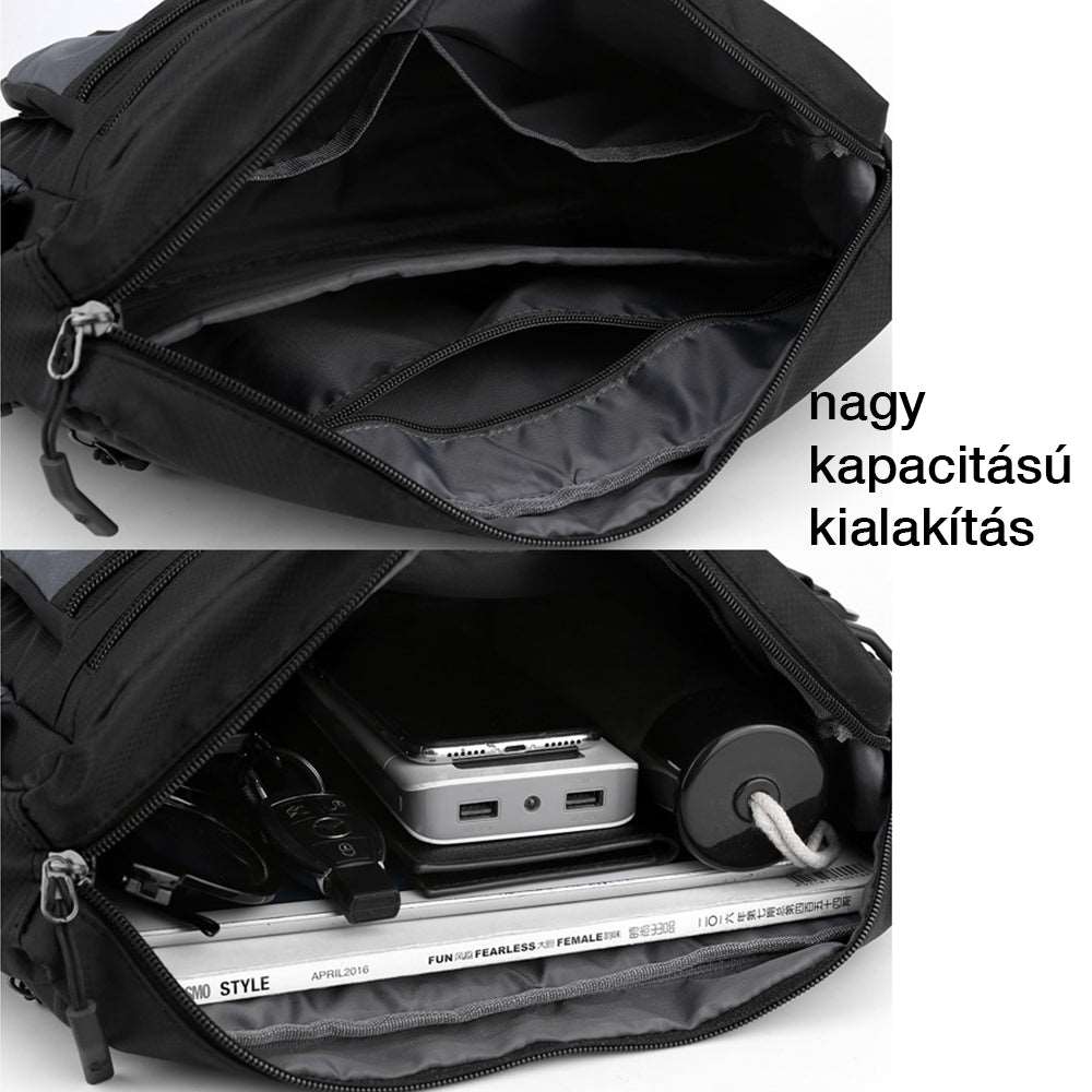 Dollcini, geantă sling pentru bărbați, antiefracție, impermeabilă, rucsac cu un umăr, geantă crossbody, ușoară, pentru piept și umăr, pentru ciclism, călătorii și drumeții