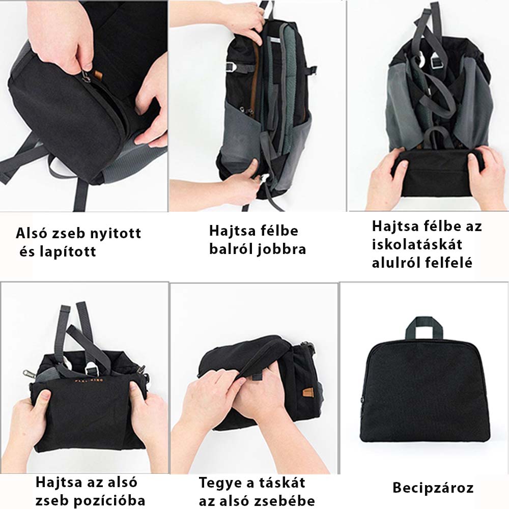 Dollcini Uniszex Laptop Hátizsák 13”-os Laptophoz – Vízálló Utazóhátizsák, Több Színben