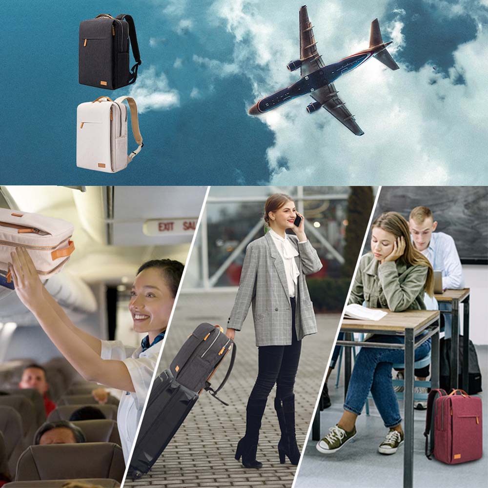 Dollcini Unisex Laptop Backpack – Ergonomic, for 15.6” Laptop, Waterproof Travel Backpack