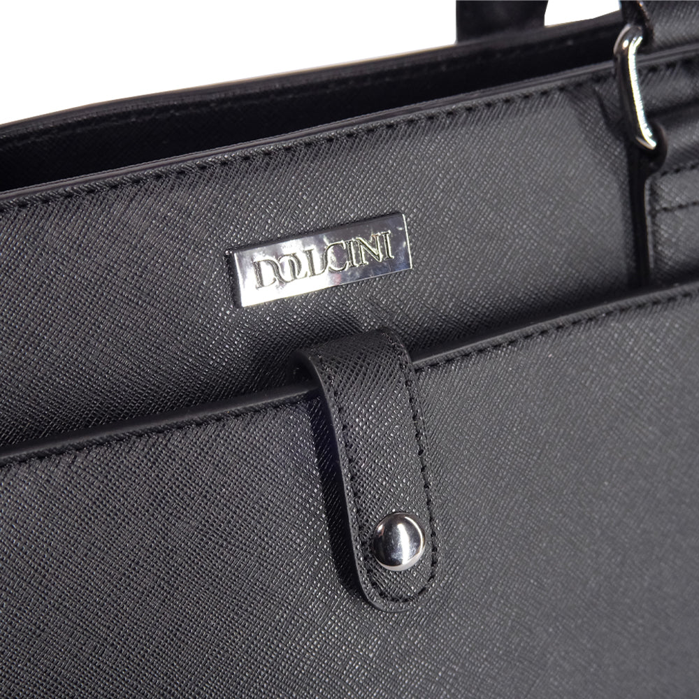 Dollcini Női Laptoptáska 15,6” – Elegáns Fekete Munkatáska