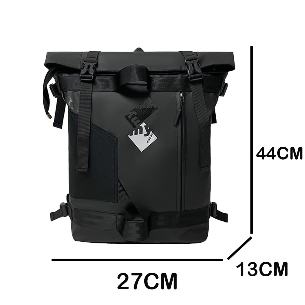 Dollcini Roll-Top Unisex Laptop Backpack – Waterproof Travel Backpack, Large Capacity