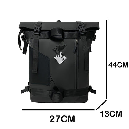 Dollcini Roll-Top Unisex Laptop Backpack – Waterproof Travel Backpack, Large Capacity