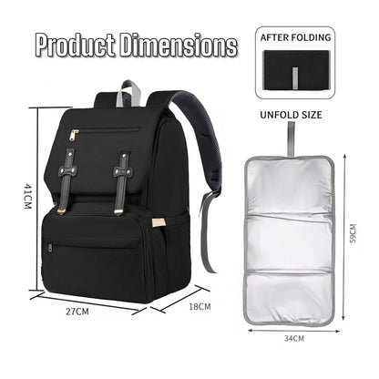 Dollcini Maternity Backpack – Multifunctional, Waterproof, with USB Port