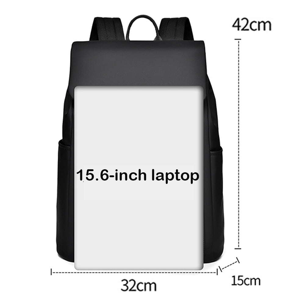 laptop hátizsák, fekete, nylon anyagból, cipzáras részlettel, 546521 modell