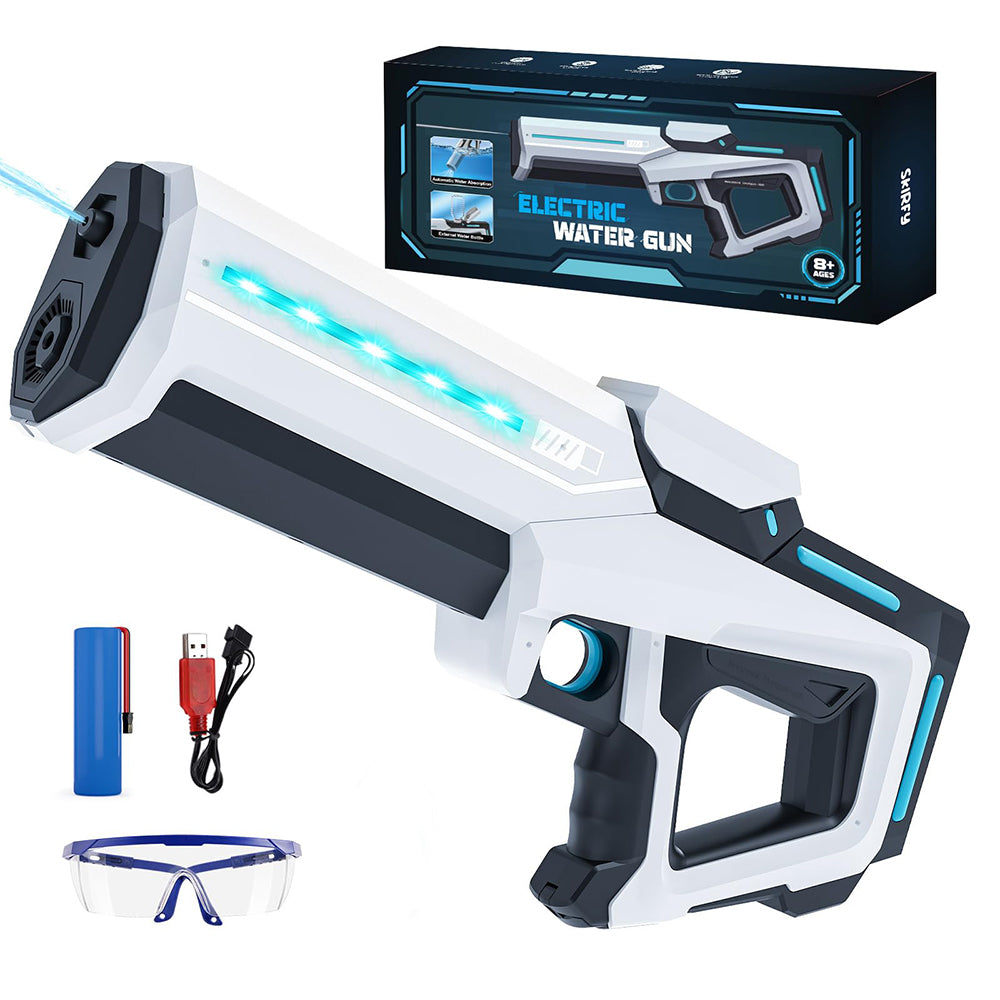 Dollcini Pistol electric automat cu apă – reîncărcabil USB, cu lumini LED, 500 ml