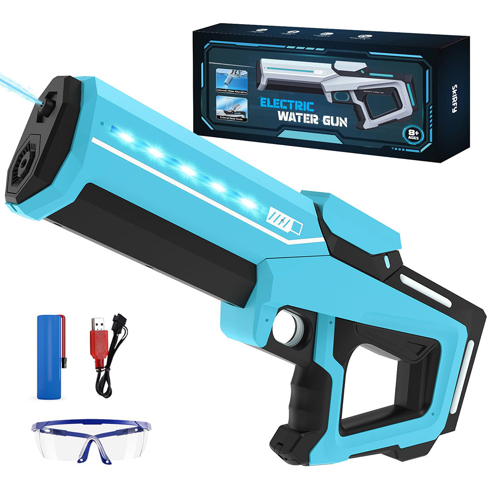 Dollcini Pistol electric automat cu apă – reîncărcabil USB, cu lumini LED, 500 ml