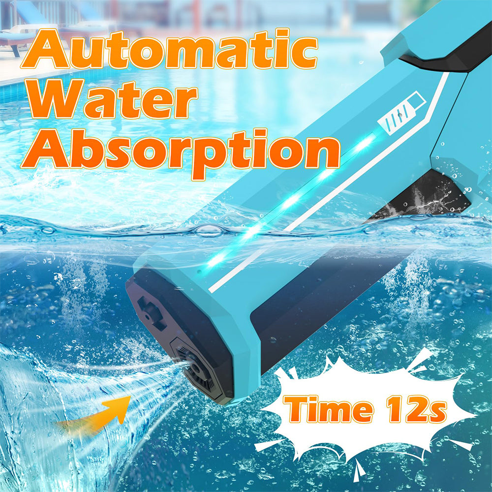 Dollcini Pistol electric automat cu apă – reîncărcabil USB, cu lumini LED, 500 ml