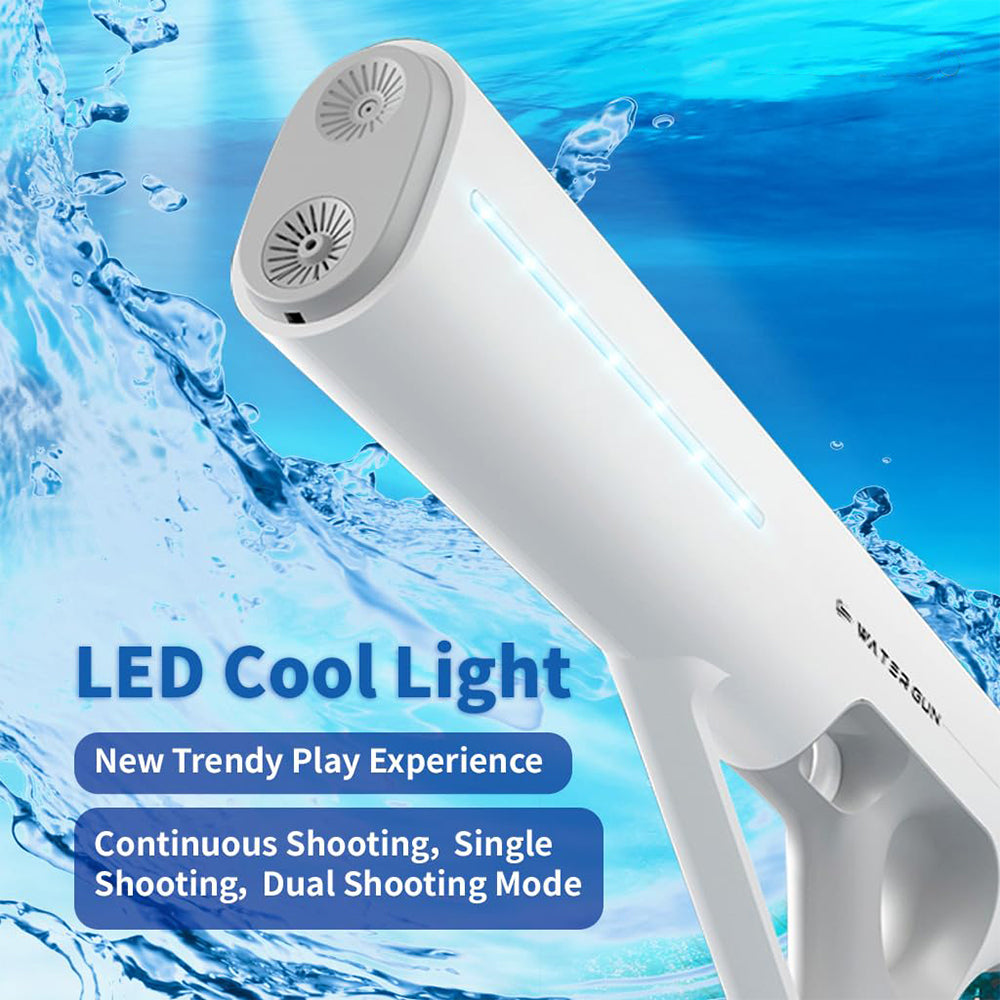 Dollcini Automatic Electric Water Gun – USB Rechargeable, LED Light, 510 ml