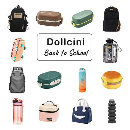 Dollcini Rucsac Școlar Unisex – Rucsac Ușor și La Modă