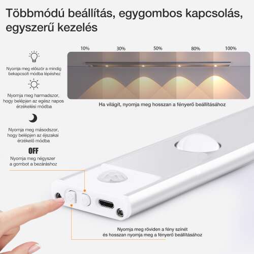 Dollcini Otthon Smart LED Lamp – Motion Sensor, Cool Light