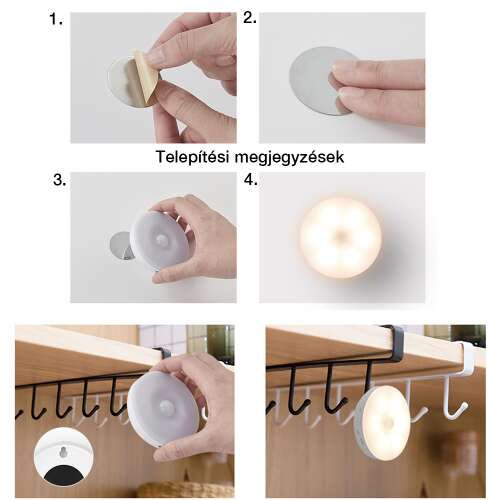 Dollcini Otthon Smart LED Lamp – Motion Sensor, Cool Light