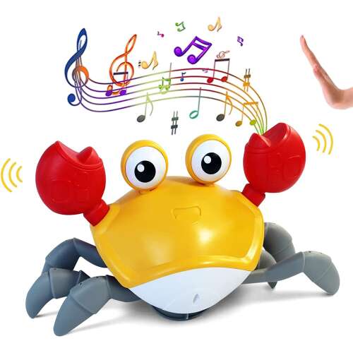 Dollcini Interactive Crab Baby Toy – Musical, LED Light Skill Developer