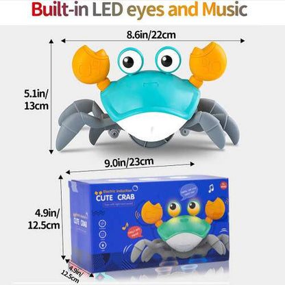 Dollcini Interactive Crab Baby Toy – Musical, LED Light Skill Developer