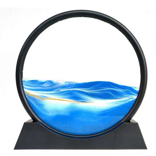 Dollcini Home 3D Moving Sand Painting – Dynamic Hourglass Decor, 7"inch