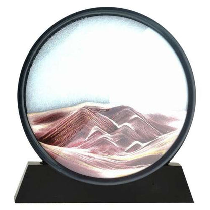 Dollcini Home 3D Moving Sand Painting – Dynamic Hourglass Decor, 7"inch