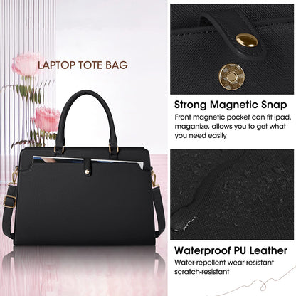 Dollcini Női Laptoptáska 15,6” – Elegáns Fekete Munkatáska