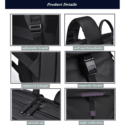 Rucsac pentru laptop Dollcini – impermeabil, cu capacitate mare, pentru laptop de 15.6”, modern și practic (unisex)
