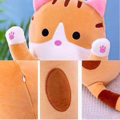 Dollcini Home Long Plush Cat – 60 cm, Multiple Colors