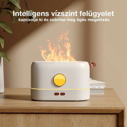 Dollcini Home Flame Humidifier – Quiet Aroma Diffuser, 200 ml
