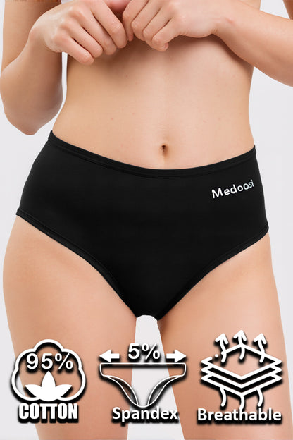 Dollcini, ženske spodnje hlačke z visokim pasom, 95% bombaž + spandex – večbarvne, paket 6 kosov, 68822