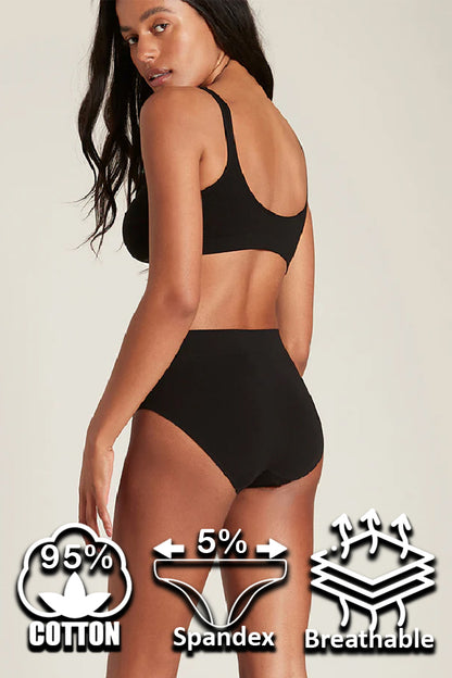 Dollcini, ženske spodnje hlačke z visokim pasom, 95% bombaž + spandex – večbarvne, paket 6 kosov, 68822
