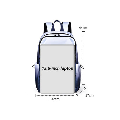 Dollcini Unisex Laptop Backpack – Gradient Pattern, Universal School Bag