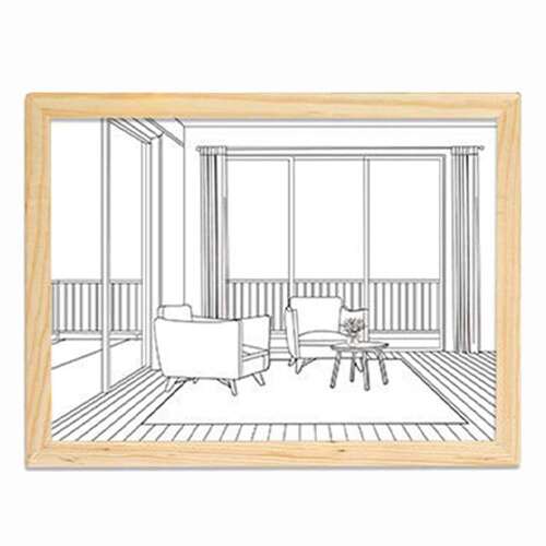 Dollcini Home LED Illuminated Wall Art – USB, Wooden Frame Decor