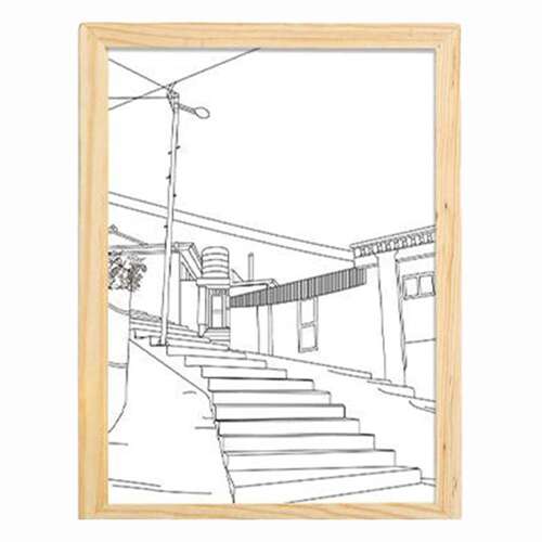 Dollcini Home LED Illuminated Wall Art – USB, Wooden Frame Decor